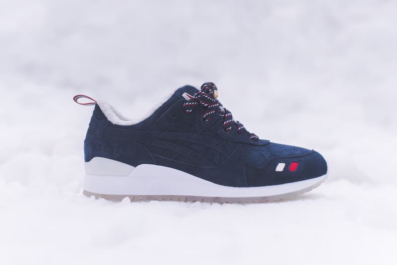 KITH x Moncler ASICS GEL Lyte III Red, Beige, Blue