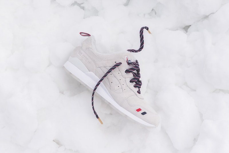 KITH x Moncler ASICS GEL Lyte III Red, Beige, Blue
