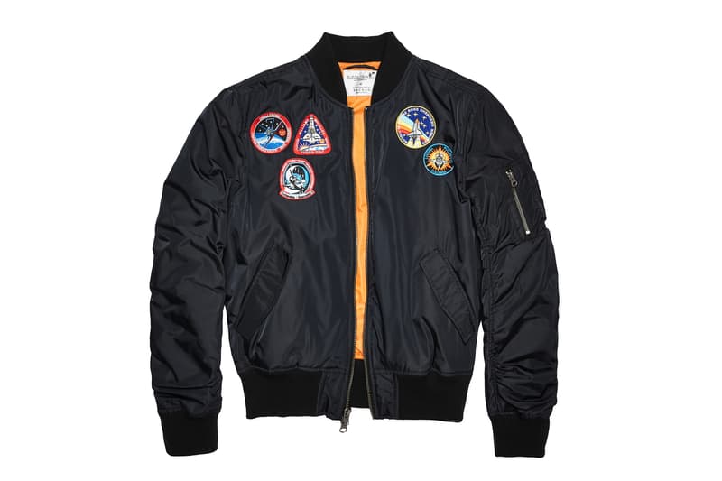 NASA PacSun Holiday Capsule lookbook Buzz Aldrin Foundation Hoodies MA-1 flight bomber jacket t-shirts