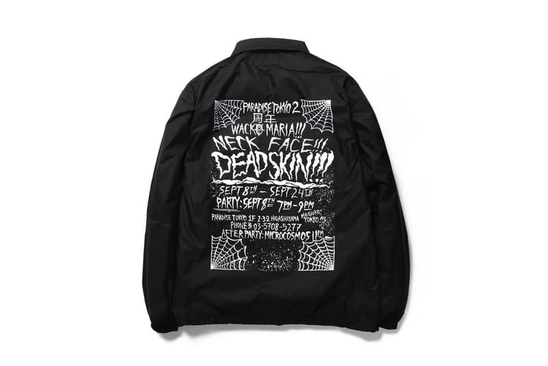 Neck Face WACKO MARIA DEAD SKIN Collaboration Capsule Collection PARADISE TOKYO 2017 December 9 Release Date Info Book Hoodie Coaches T-shirt Book Art Limited