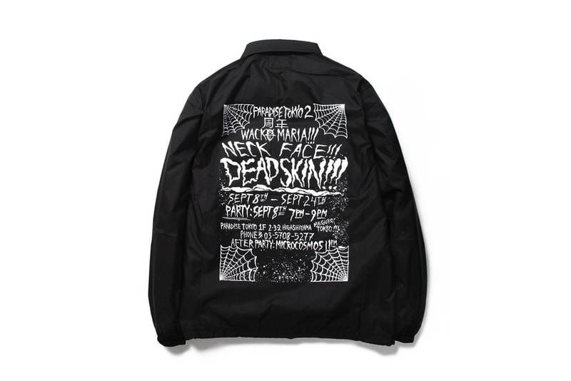 Neck Face WACKO MARIA DEAD SKIN Collaboration Capsule Collection PARADISE TOKYO 2017 December 9 Release Date Info Book Hoodie Coaches T-shirt Book Art Limited