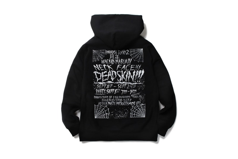 Neck Face WACKO MARIA DEAD SKIN Collaboration Capsule Collection PARADISE TOKYO 2017 December 9 Release Date Info Book Hoodie Coaches T-shirt Book Art Limited