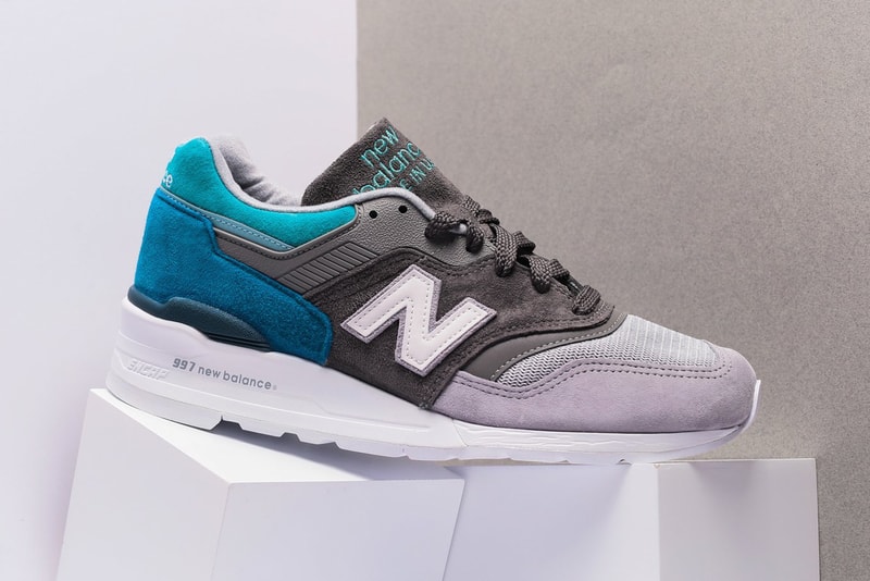 New Balance 997 Grey Aqua New Colorway Suede Buy Purchase Oneness
