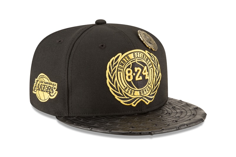 New Era Los Angeles Lakers Kobe Bryant Retirement Series Capsule Headwear Fashion Hats Black Mamba Limited Edition