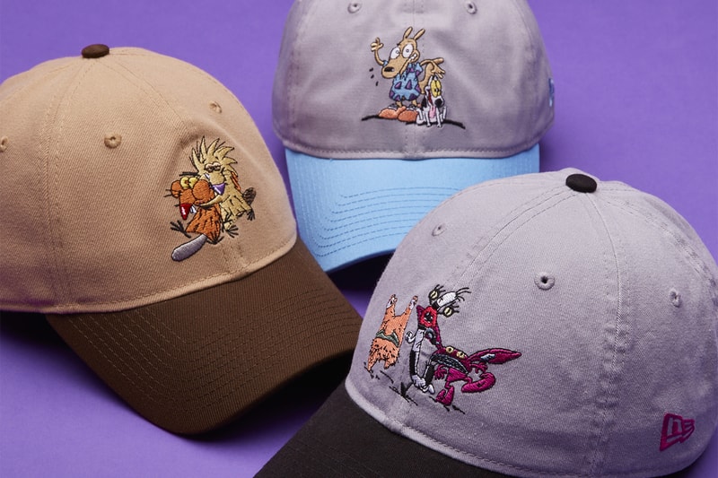 Nickelodeon New Era Hats Collaboration Hey Arnold Rugrats All That Helga Angry Beavers all day ahh real monsters legends of the hidden temple