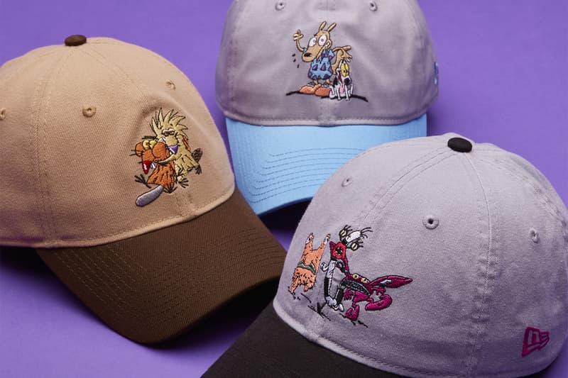 Nickelodeon New Era Hats Collaboration Hey Arnold Rugrats All That Helga Angry Beavers all day ahh real monsters legends of the hidden temple