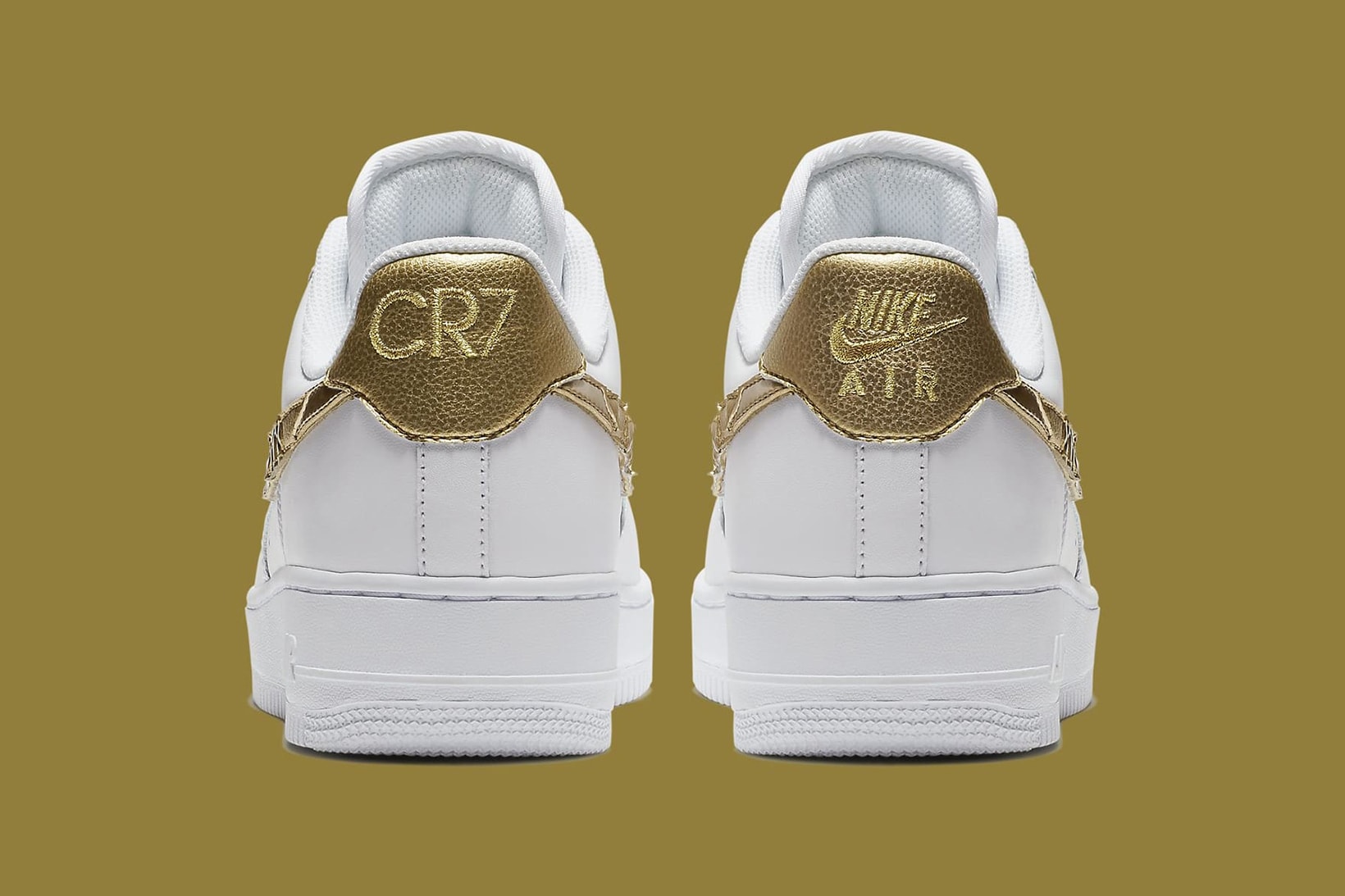 Nike Air Force 1 CR7 Cristiano Ronaldo White Gold 2017 December 7 Release Date Info Sneakers Shoes Footwear