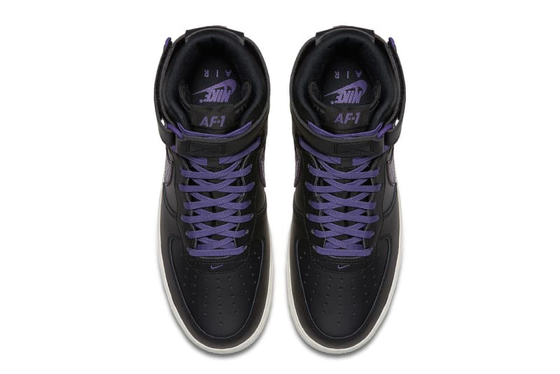 Nike Purple Croc-Skin Big Swoosh Air Force One AF1 Sneakers Shoes Mens