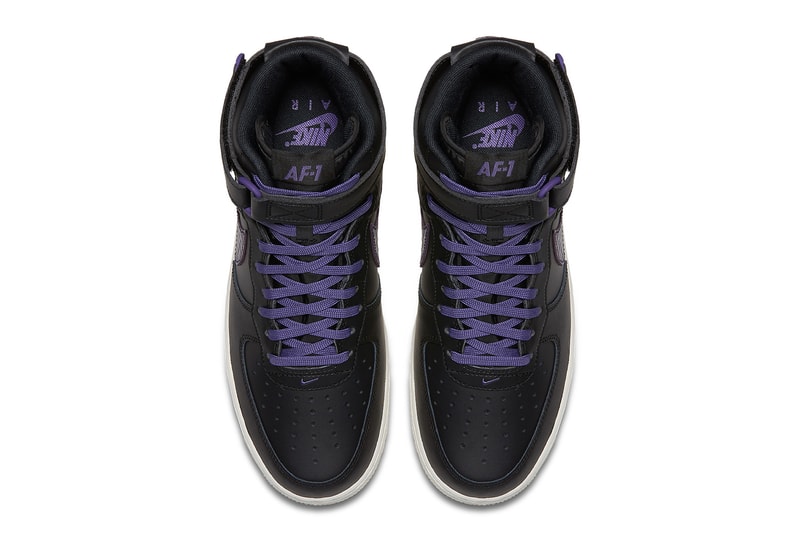 Nike Purple Croc-Skin Big Swoosh Air Force One AF1 Sneakers Shoes Mens