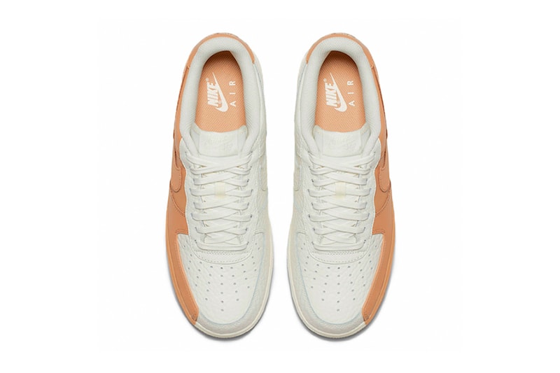 Nike Air Force 1 Low Split White Tan Footwear Sneakers