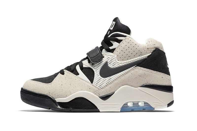 Nike Air Force 180 Khaki Olive basketball sneaker december 2017 icey blue sole translucent beige black