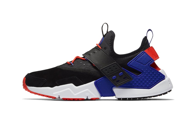 Nike Air Huarache Drift Premium Release Info 2018 sneaker shoe violet rush orange 3m swoosh running lifestyle black white red orange purple blue