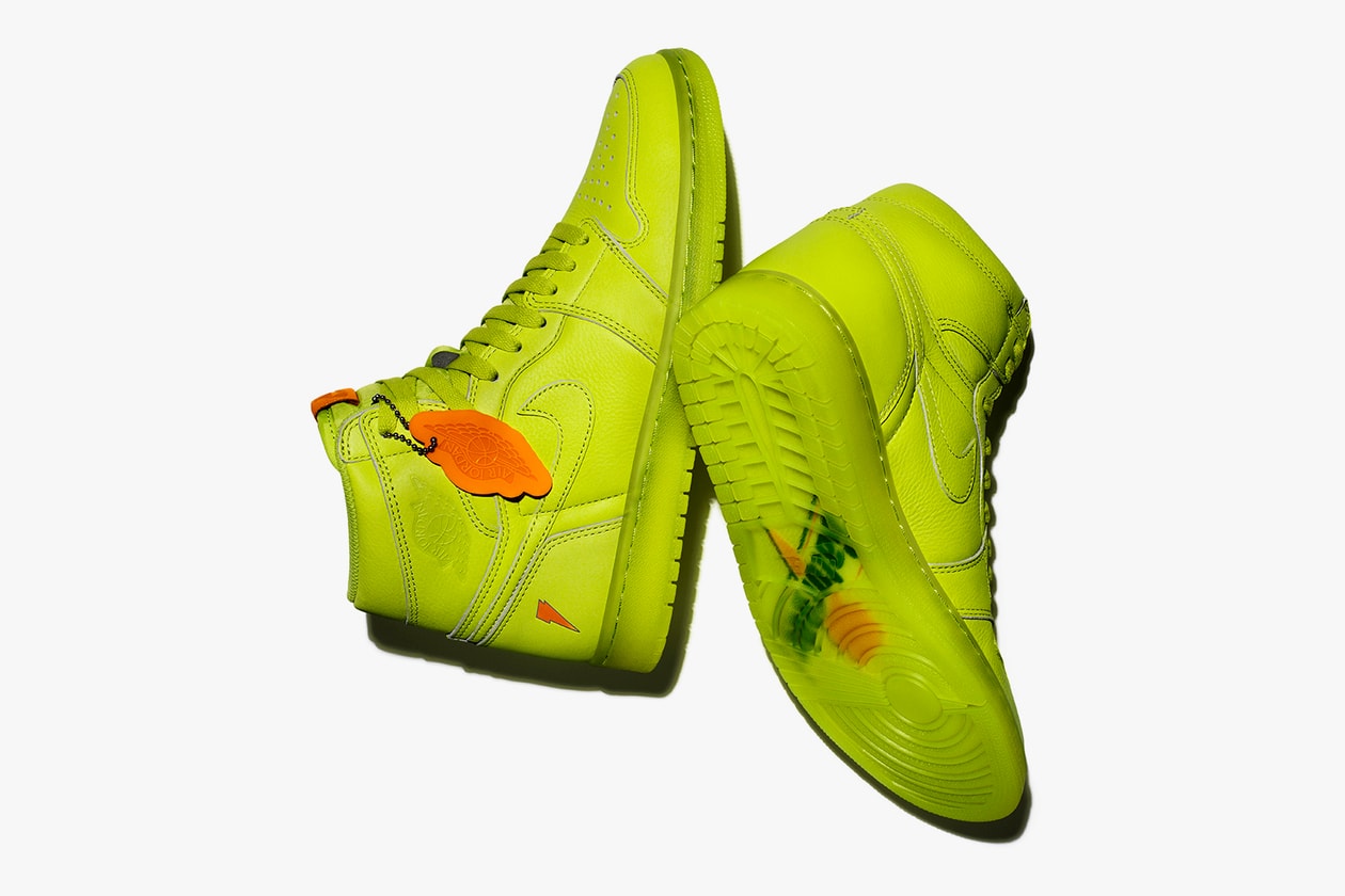 Air Jordan 1 x Gatorade Collection Paris Sneakrs App Neon France