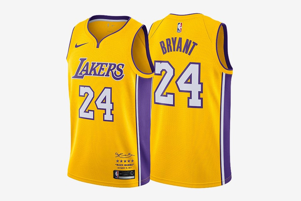 Nike Kobe Bryant Lakers Retirement Jerseys