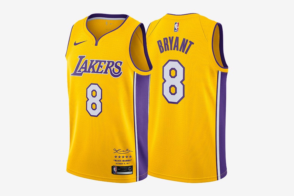 Nike Kobe Bryant Lakers Retirement Jerseys