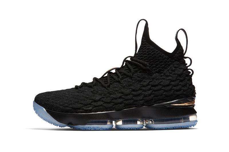 Nike LeBron 15 Black Metallic Gold 2017 December 2018 January Release Date Info Sneakers Shoes Footwear