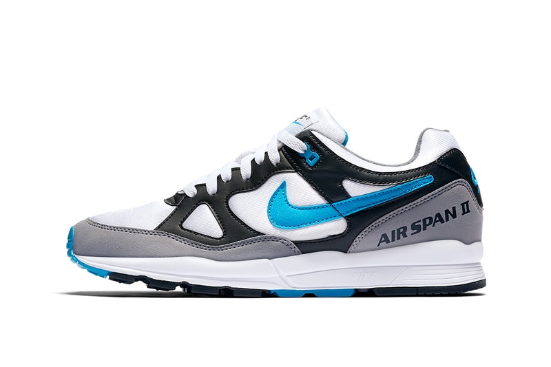 Nike Air Span II Black White Grey Blue Sneaker Footwear