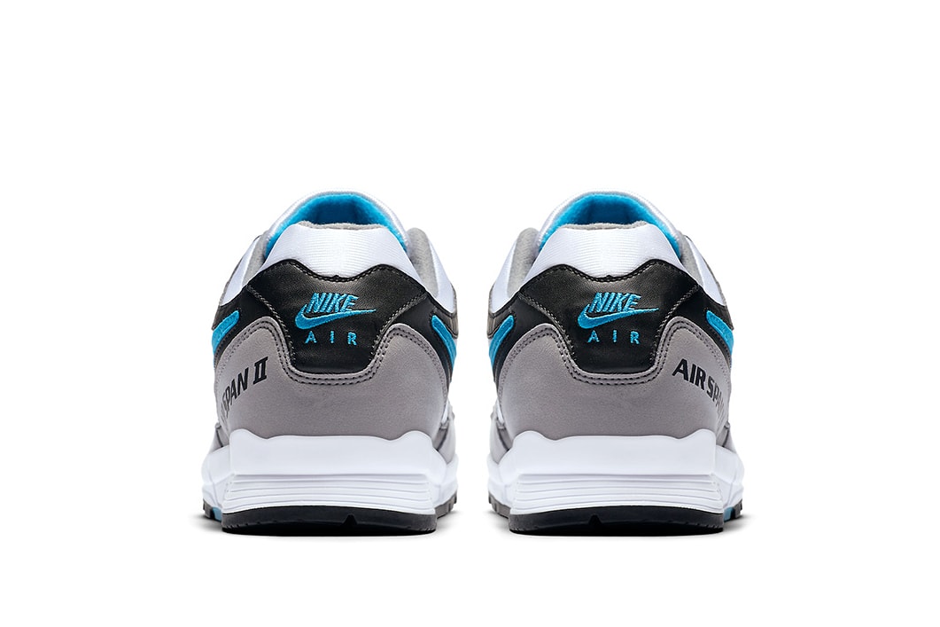 Nike Air Span II Black White Grey Blue Sneaker Footwear