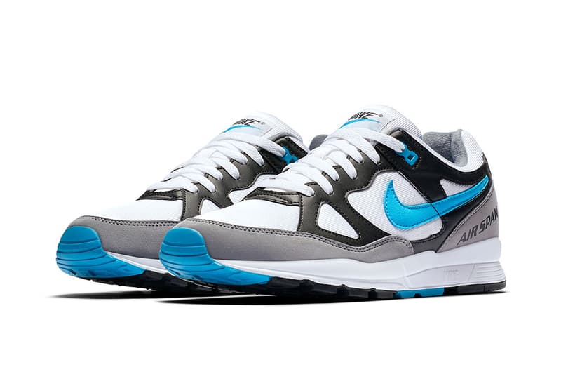 Nike Air Span II Black White Grey Blue Sneaker Footwear