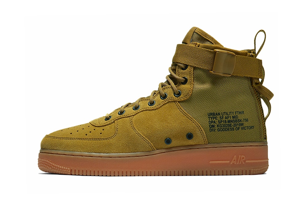 Nike SF-AF1 Mid Military Green Special Field Air Force 1 Gum