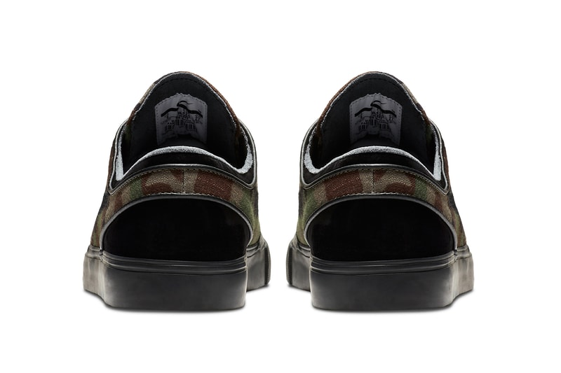 Nike Zoom SB Stefan Janoski Camo Black Leather skateboarding fall 2017 release