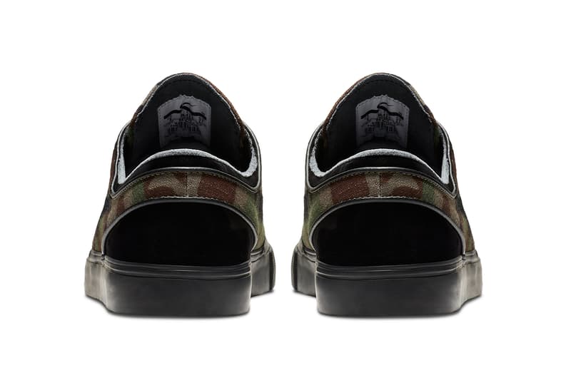 Nike Zoom SB Stefan Janoski Camo Black Leather skateboarding fall 2017 release