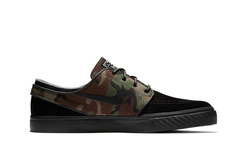 Nike Zoom SB Stefan Janoski Camo Black Leather skateboarding fall 2017 release