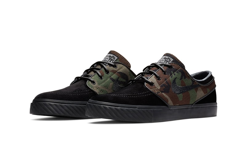 Nike Zoom SB Stefan Janoski Camo Black Leather skateboarding fall 2017 release
