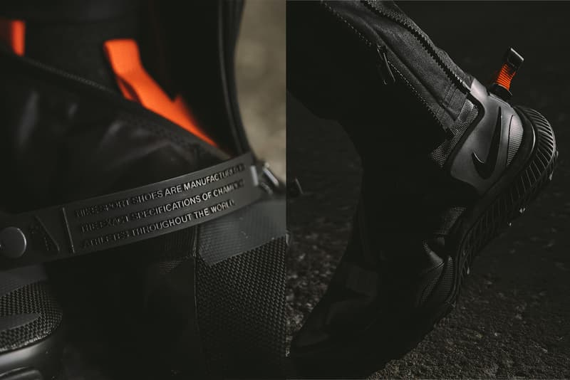 NikeLab ACG Gaiter Boot Closer Look Black 2017 December Release Date Info Sneakers Shoes Footwear Notre Triple Black