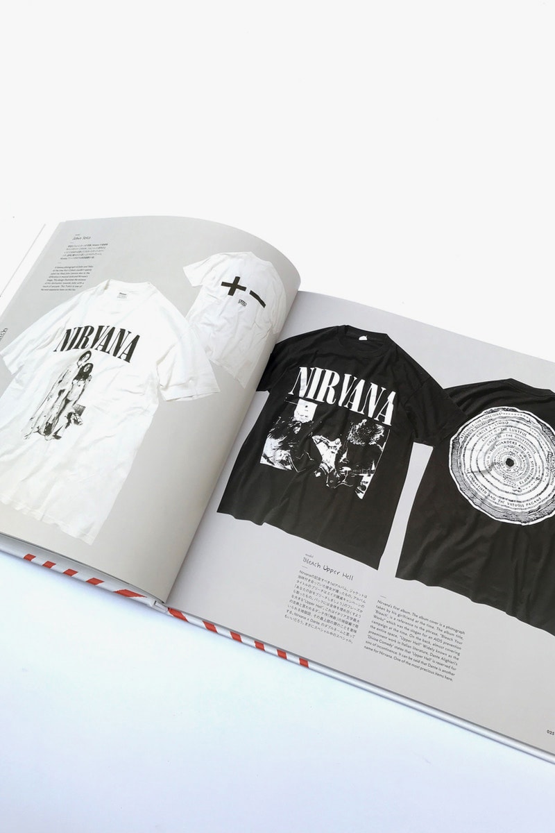 offshore tokyo's Vintage Nirvana T-Shirt Book Helloh Kurt Cobain Birthday