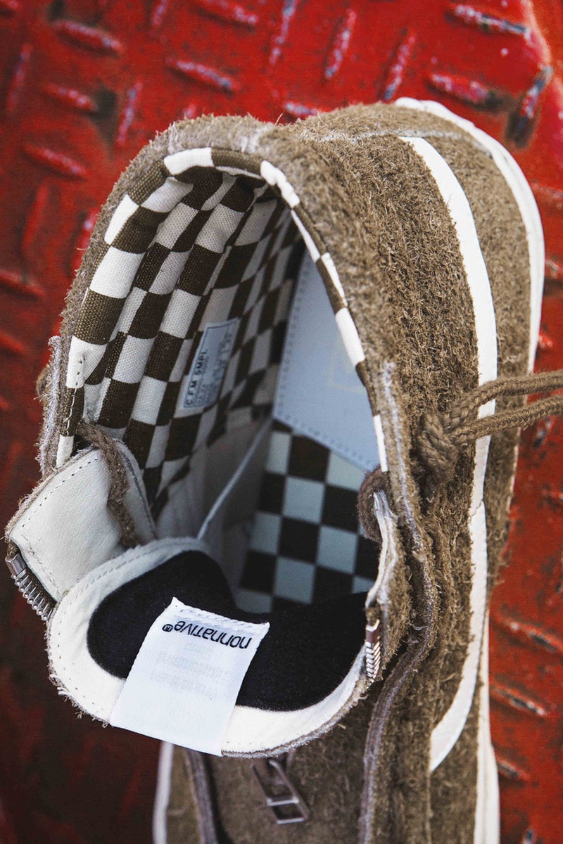 nonnative x Vans Sk8-Hi 2017 Fall Winter Sneaker Collaboration zipper checkerboard japan suede