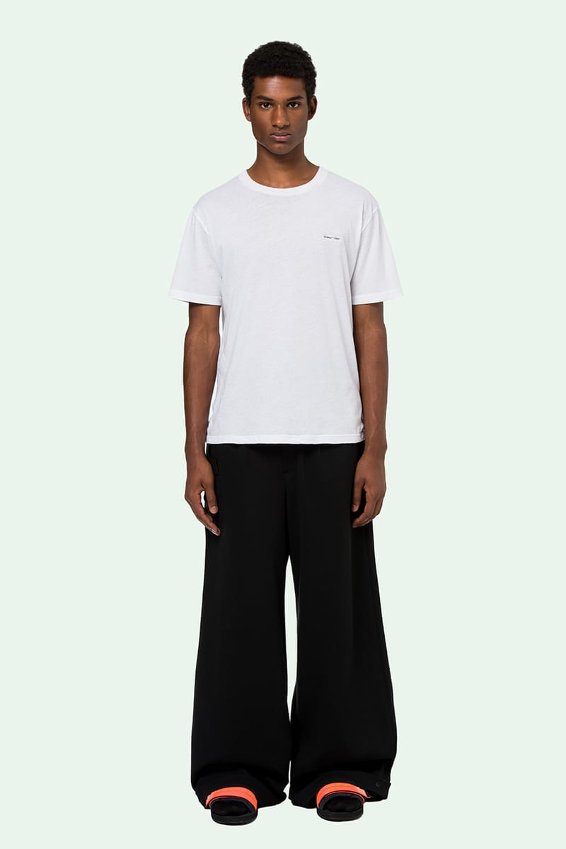 off white basic t shirt
