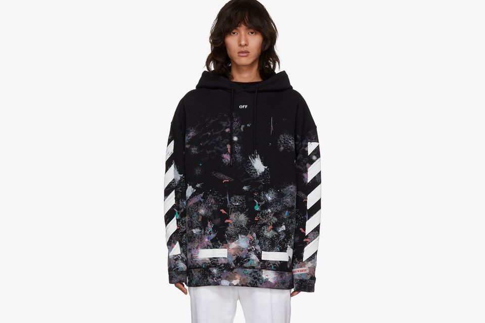Off White Galaxy Ssense Exclusives Hypebeast - roblox off white hoodie t shirt