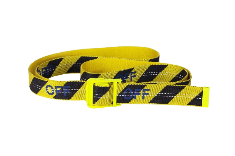 Off-White™ New "Industrial Belts" Stock yellow blue red clear