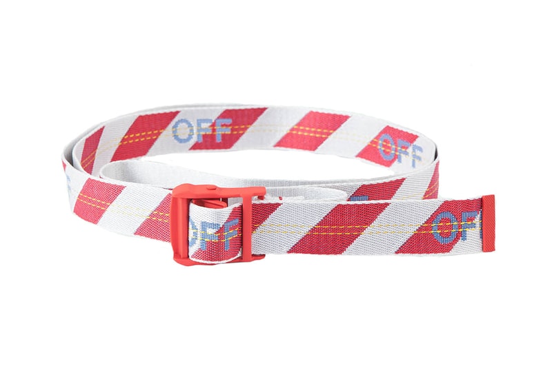 Off-White™ New "Industrial Belts" Stock yellow blue red clear
