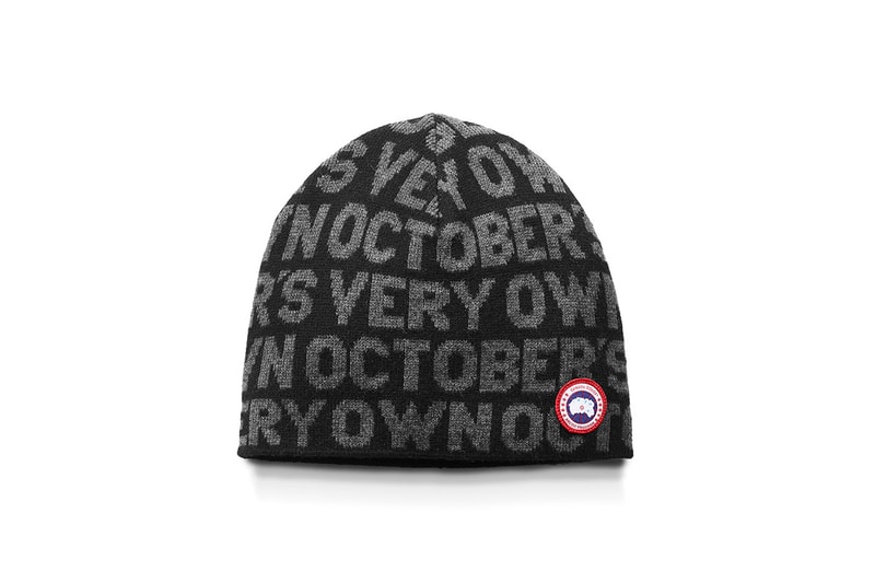 OVO Canada Goose Winter 2017 Collaboration Chilliwack Bomber Boreal Beanie Logo Blanket Scarf