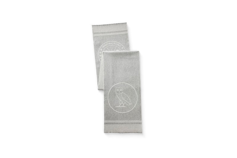 OVO Canada Goose Winter 2017 Collaboration Chilliwack Bomber Boreal Beanie Logo Blanket Scarf