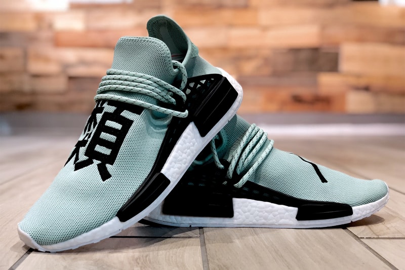 Rare Pharrell Williams adidas Originals Hu NMD Mint Green Sample Soled Out Jersey City New Jersey NJ