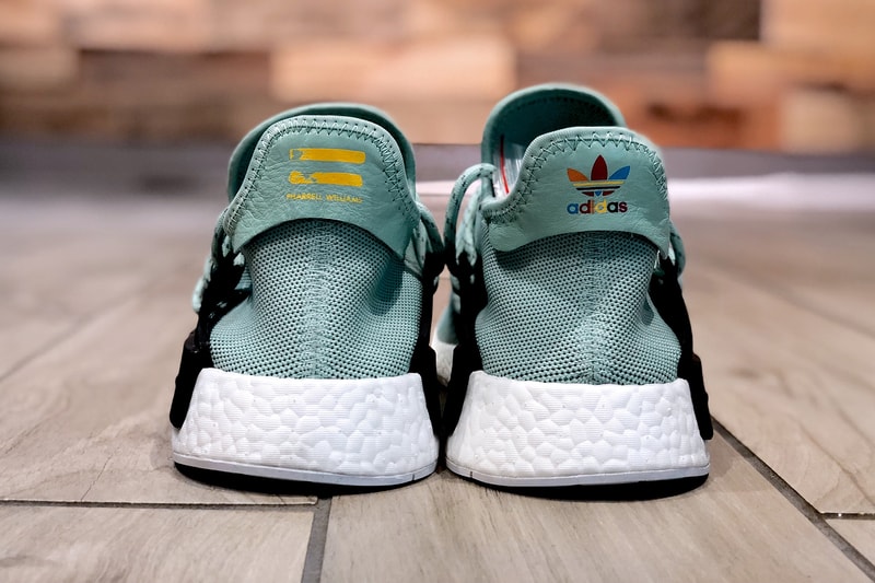 Rare Pharrell Williams adidas Originals Hu NMD Mint Green Sample Soled Out Jersey City New Jersey NJ