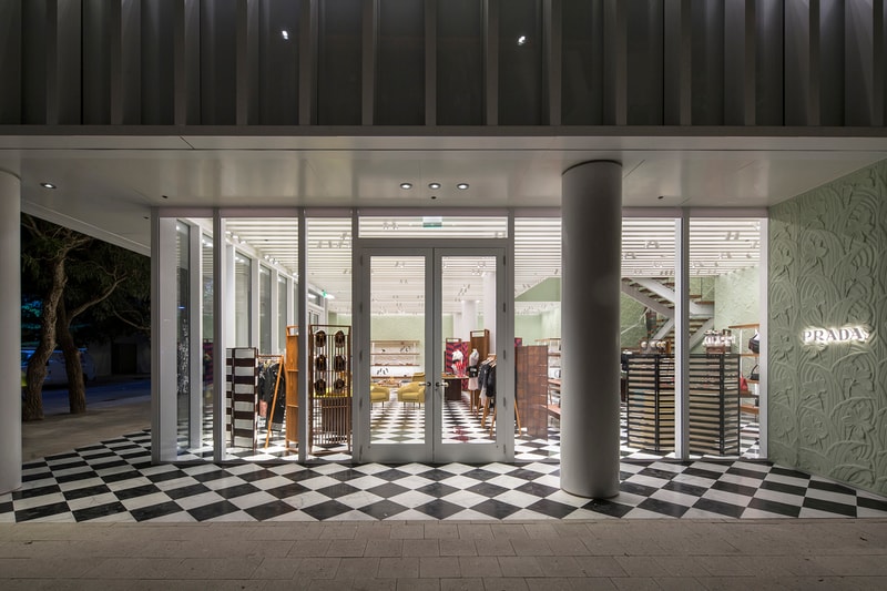 Prada Miami Design District Store Art Basel Florida Luxury Fashion Apparel Accessories Architecture