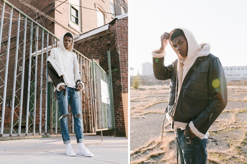 Profound Aesthetic Fall Winter 2017 Collection Lookbook Flight Jacket Bomber Faux Fur Leather