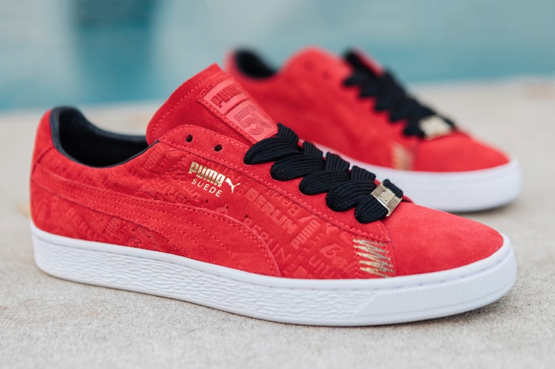PUMA Suede 50 Breakdance Cities Pack Blue Red White Orange New York Berlin Seoul Paris Classic Sneaker Shoe Drop 2018 January 4