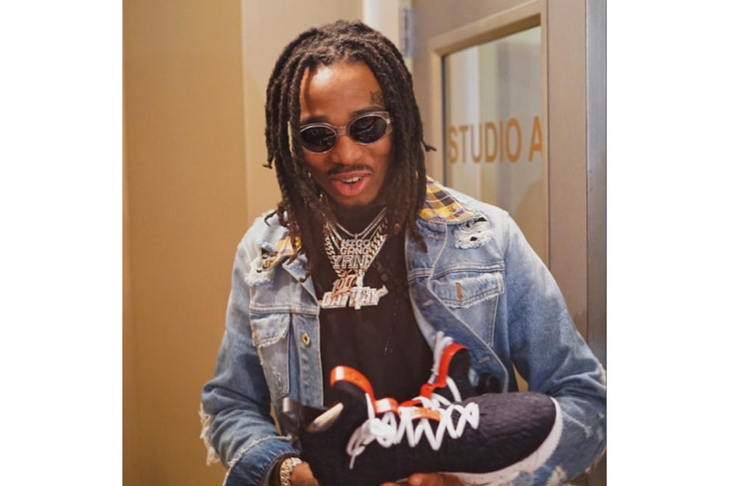 Quavo Migos Custom Nike LeBron 15 LeBron James Berkmar High School Finish Line Basketball Team
