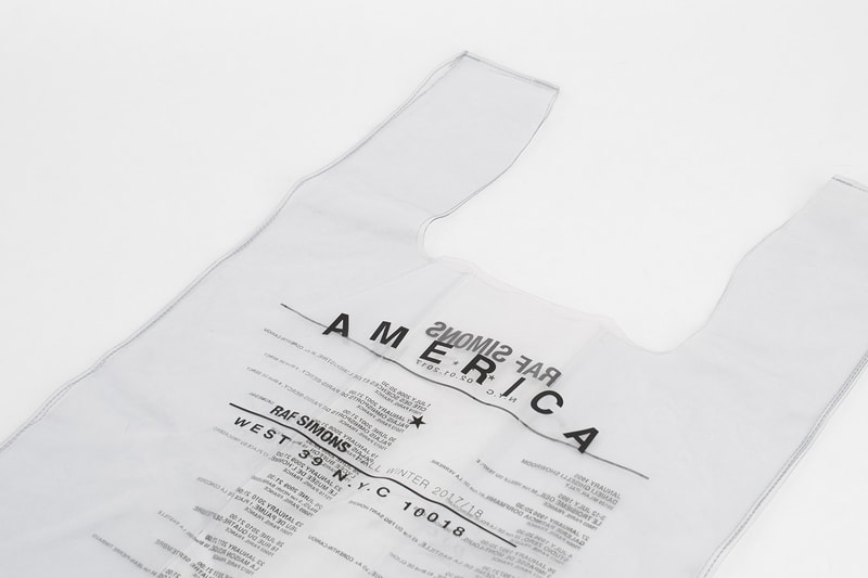 Raf Simons America Tour Voo Store Berlin RS Shopping Bag
