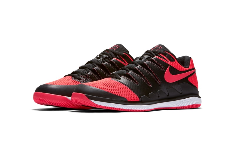 Roger Federer NikeCourt Air Zoom Vapor X Black Red Bred 2017 December 23 Release Date Info Sneakers Shoes Footwear