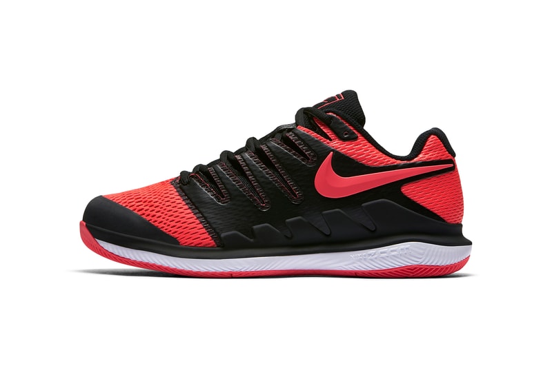 Roger Federer NikeCourt Air Zoom Vapor X Black Red Bred 2017 December 23 Release Date Info Sneakers Shoes Footwear