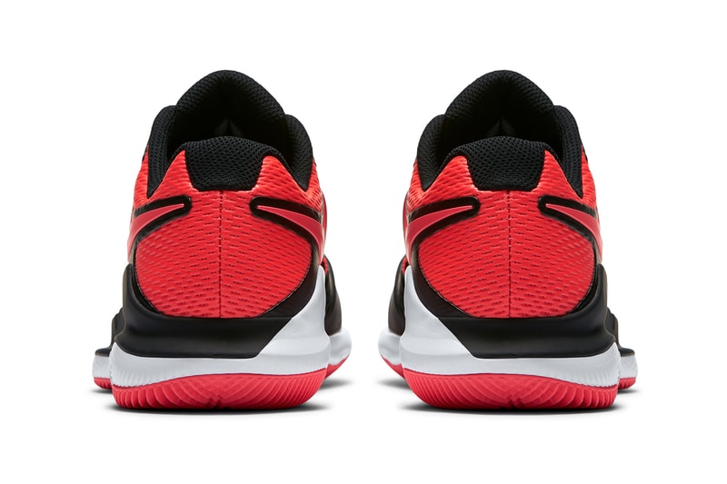 Roger Federer NikeCourt Air Zoom Vapor X Black Red Bred 2017 December 23 Release Date Info Sneakers Shoes Footwear