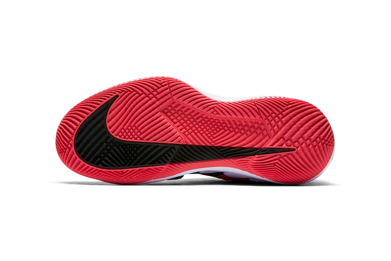 Roger Federer NikeCourt Air Zoom Vapor X Black Red Bred 2017 December 23 Release Date Info Sneakers Shoes Footwear