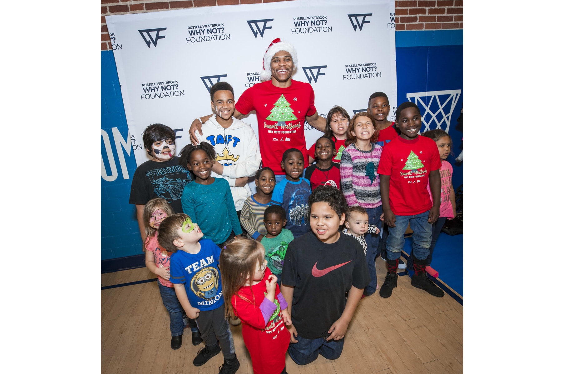 Russell Westbrook Jordan Brand Oklahoma City Thunder Basketball Homeless Children Christmas Presents Nike