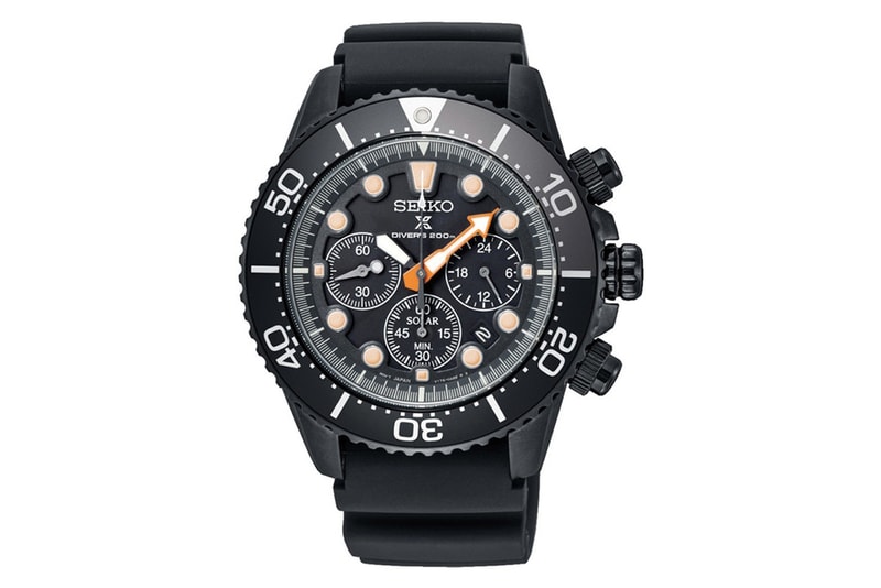 Seiko Prospex Black Series Diving Watches chronograph sea water solar driving system japan watch